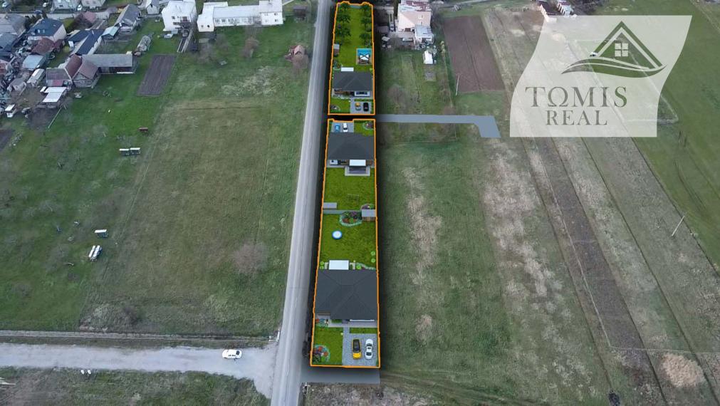 EXKLUZÍVNE na predaj stavebné pozemky, obec Bačkovík, 870m2