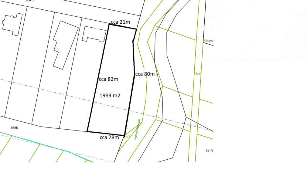 Stavebný pozemok - Nižná Kamenica