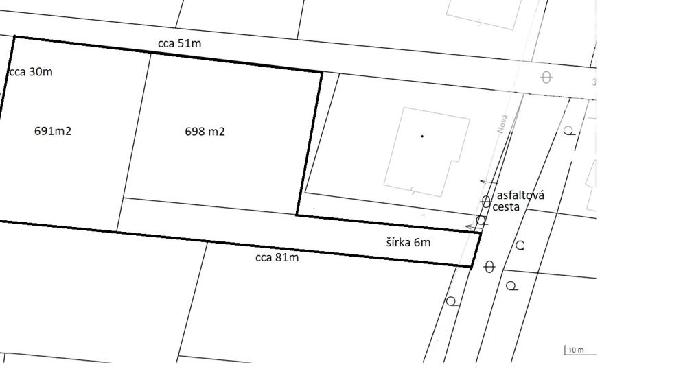 V ponuke na predaj stavebné pozemky Gyňov