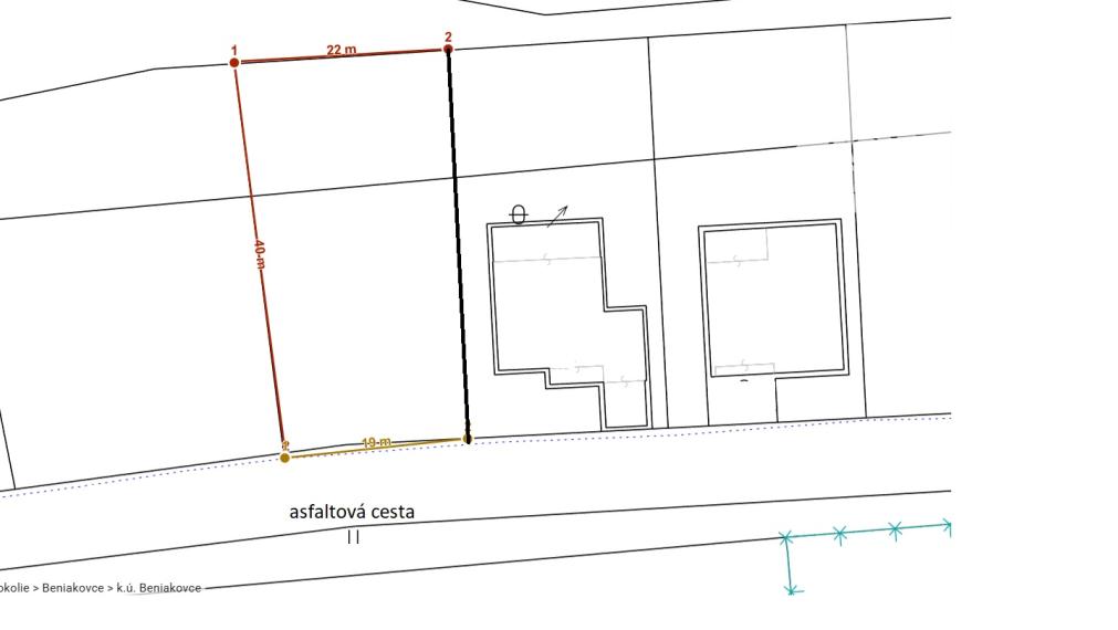 Na predaj stavebný pozemok v obci Beniakovce.