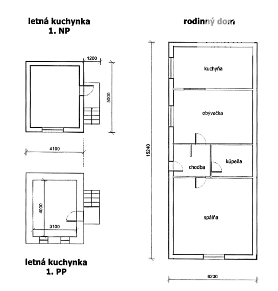 Rodinný dom v obci BUZICA s letnou kuchyňou