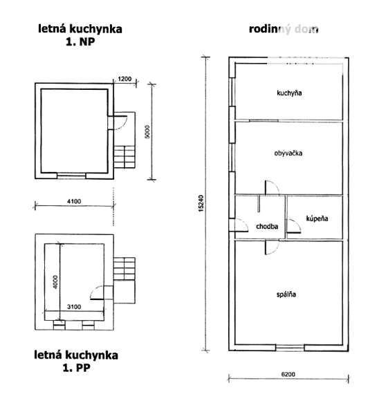 Rodinný dom v obci BUZICA s letnou kuchyňou