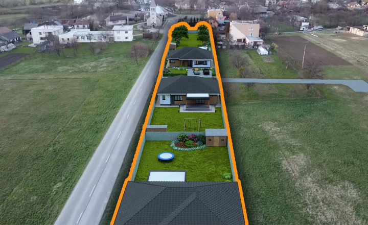 EXKLUZÍVNE na predaj stavebné pozemky, obec Bačkovík, 760m2 - fotografia 3