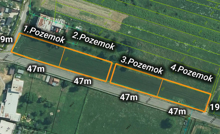 EXKLUZÍVNE na predaj stavebné pozemky, obec Bačkovík, 760m2 - fotografia 4